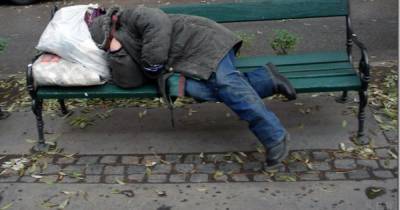 На улицах Украины увеличилось количество психически больных бездомных