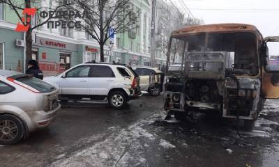 В Челябинске вспыхнула маршрутка с пассажирами
