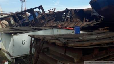 Опубликовано фото затонувшего украинского "Титаника" с щебнем