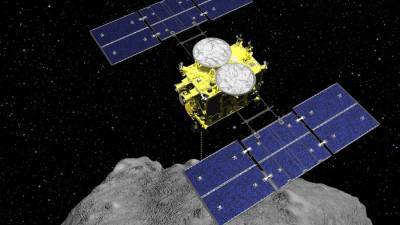 Парашют капсулы с образцами грунта астероида раскрылся в атмосфере