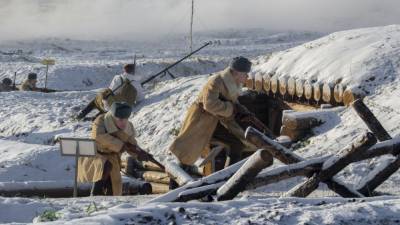 В музее «Поле Победы» прошла реконструкция битвы под Москвой зимой 1941 года