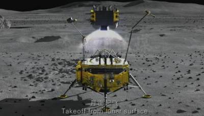 Китайский зонд отправил грунт с Луны за Землю