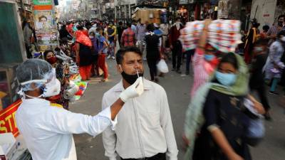 В Индии за сутки зафиксировали более 36 тысяч случаев коронавируса
