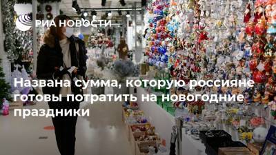 Названа сумма, которую россияне готовы потратить на новогодние праздники