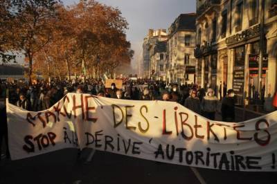 Во Франции вспыхнула новая волна протестов из-за закона о защите полиции