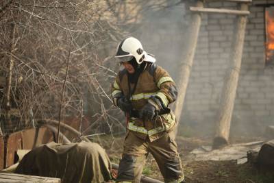 Под Волгоградом пожарные за 3,5 часа потушили горящий дом