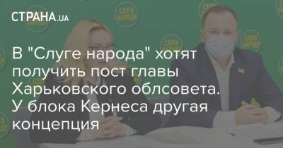 В "Слуге народа" хотят получить пост главы Харьковского облсовета. У блока Кернеса другая концепция