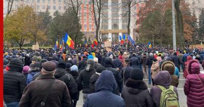 Протесты в Молдавии завершились принятием резолюции