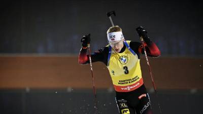 Мужская сборная Норвегии выиграла эстафету на КМ по биатлону в Контиолахти, россияне — четвёртые