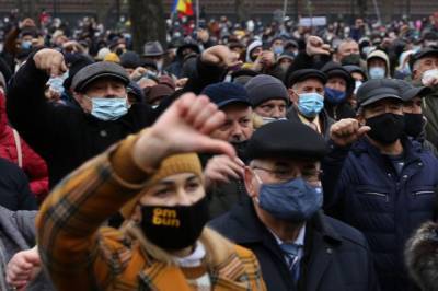 В Кишинёве участники акции протеста приняли резолюцию