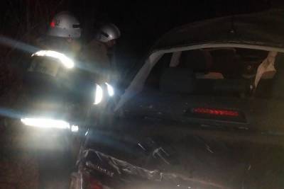 В Собинском районе произошло ДТП с опрокидыванием автомобиля