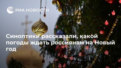Синоптики рассказали, какой погоды ждать россиянам на Новый год