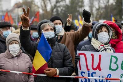 В Молдове антиправительственная акция протеста завершилась принятием резолюции