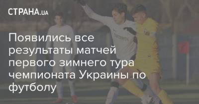 Евгений Селезнев - Денис Гармаш - Николай Матвиенко - Появились все результаты матчей первого зимнего тура чемпионата Украины по футболу - strana.ua - Украина - Киев - Донецк - Мариуполь - г. Александрия