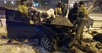 Автоледи на Lexus погибла в ДТП с автобусом в Братске