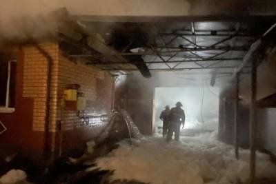 Под Оренбургом в ЖК «Экодолье» случился крупный пожар