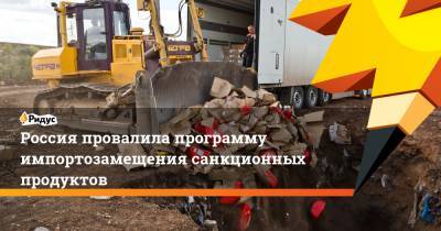 Россия провалила программу импортозамещения санкционных продуктов