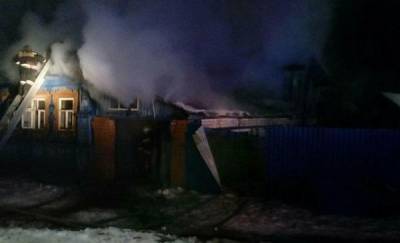В Тюменской области на пожаре пострадал человек