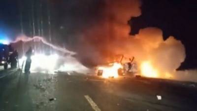 В Башкирии из-за пьяных водителей сгорела машина