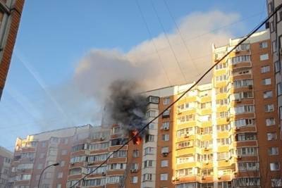 В квартире на шоссе Энтузиастов вспыхнул пожар