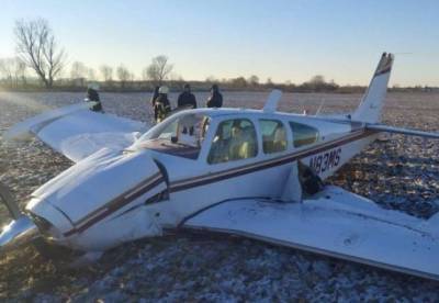 В Киевской области упал самолет, есть пострадавшие