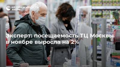 Эксперт: посещаемость ТЦ Москвы в ноябре выросла на 2%