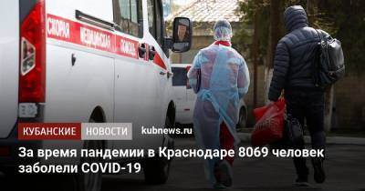 За время пандемии в Краснодаре 8069 человек заболели COVID-19