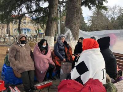 Акция протеста в Южной Осетии продолжается четвертые сутки