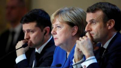 Зеленский отметит годовщину парижского саммита «нормандской четвёрки» звонком Меркель и Макрону