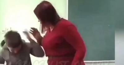 "Воспитание" ударами по голове: на Львовщине учительница побила ученика перед всем классом (видео)