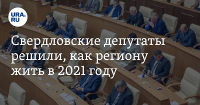 Свердловские депутаты решили, как региону жить в 2021 году