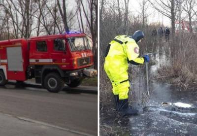 В Киеве нашли замерзшее в толще льда тело: фото и подробности трагедии