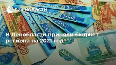 В Ленобласти приняли бюджет региона на 2021 год