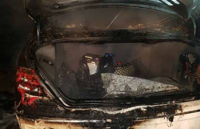 В Минске горел автомобиль