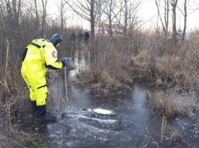 В Киеве на озере нашли вмерзший в лед труп