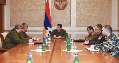 Глава Карабаха обсудил с руководителями силового блока вопрос обмена военнопленными
