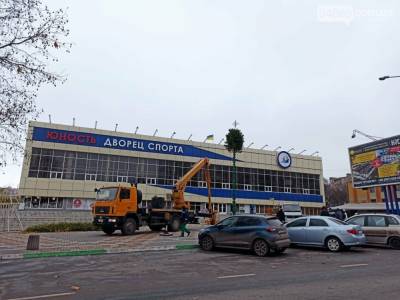 Новый год близко: в Черноморске уже монтируют главную елку города