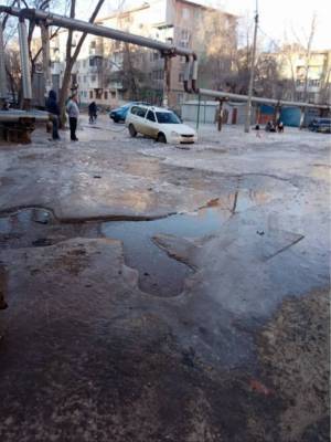 Астраханский водоканал прокомментировал появившиеся в Астрахани незапланированные катки