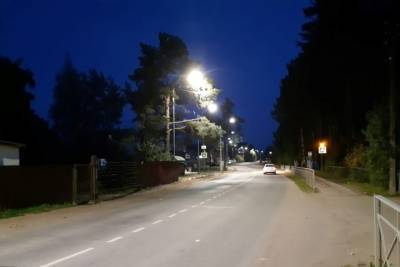 800 метров дороги в Пушгорах осветили по «дорожному» нацпроекту