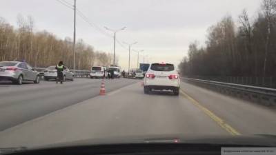 Массовое ДТП с участием крупных авто произошло недалеко от Домодедово