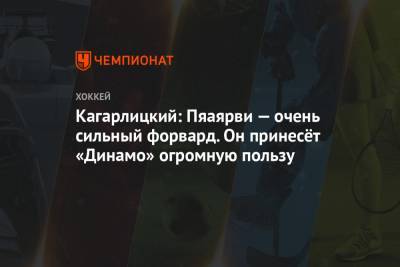Кагарлицкий: Пяаярви — очень сильный форвард. Он принесёт «Динамо» огромную пользу