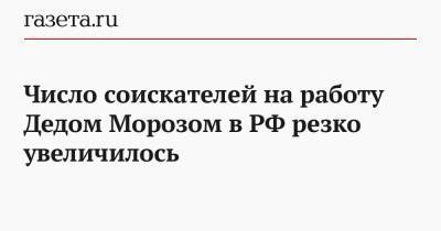 Число соискателей на работу Дедом Морозом в РФ резко увеличилось