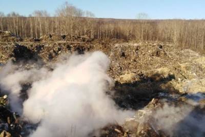 Крупный пожар на свалке в Хабаровском крае почти потушен