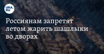 Россиянам запретят летом жарить шашлыки во дворах