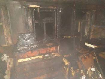 В Никольском районе хозяин сгорел вместе с домом