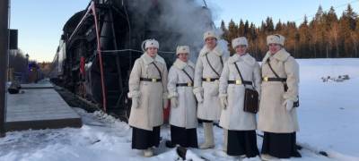 Дополнительный ретропоезд отправится в парк "Рускеала" в Карелии в новогодние каникулы
