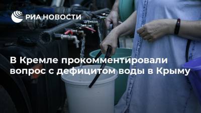 В Кремле прокомментировали вопрос с дефицитом воды в Крыму