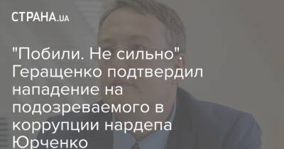 "Побили. Не сильно". Геращенко подтвердил нападение на подозреваемого в коррупции нардепа Юрченко