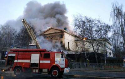 В Полтаве сгорело здание исторического значения