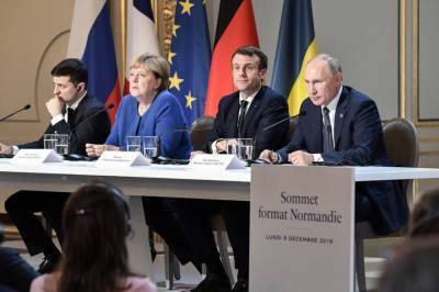 Зеленский и украинская делегация в ТКГ напомнили о годовщине Парижского саммита "нормандской четверки"